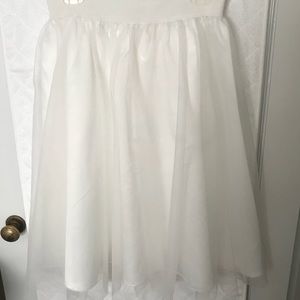 White crinoline skirt